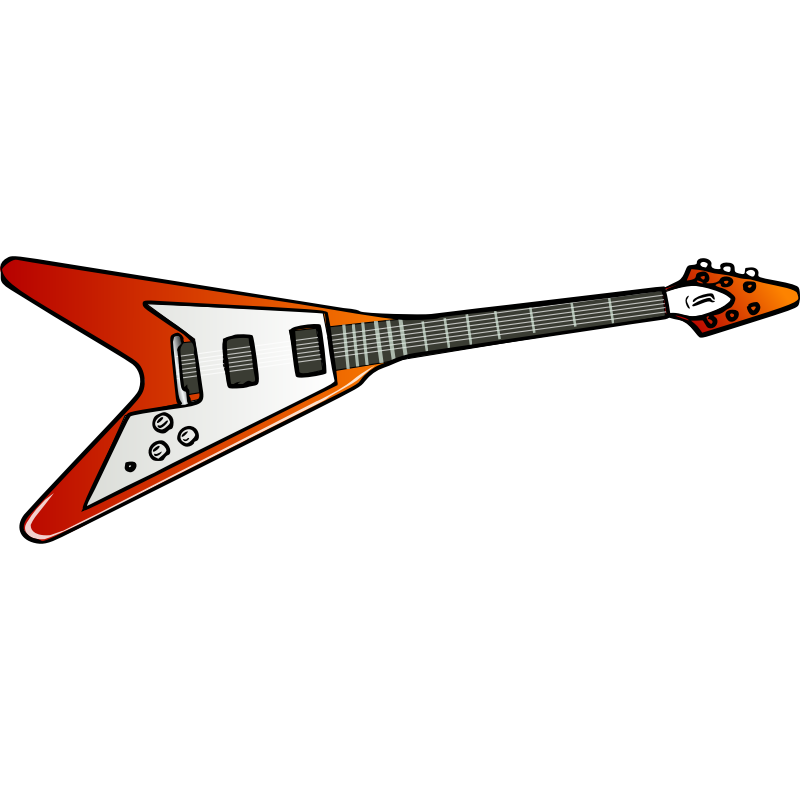 Clipart - Flying V guitar