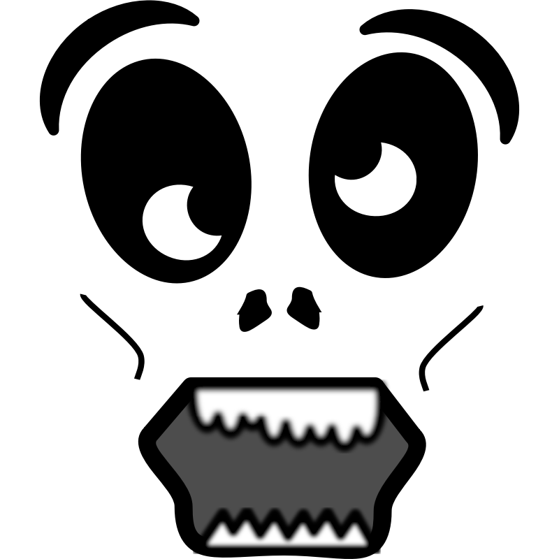 Clipart - Cartoon Zombie Face