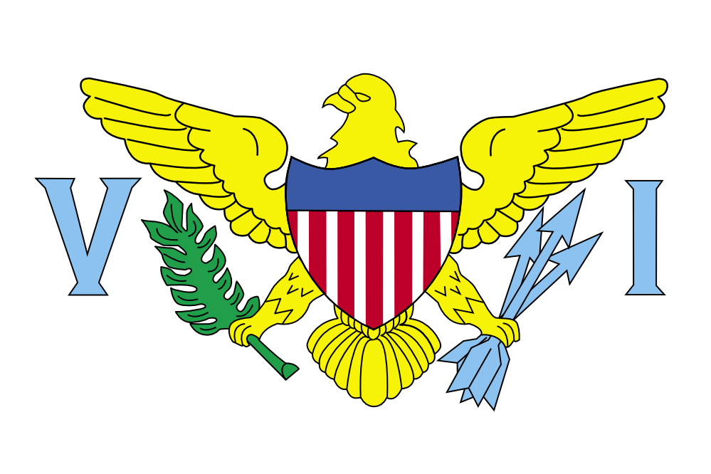 Flag of us Virgin Islands United states Drapeau Bandiera Bandeira ...