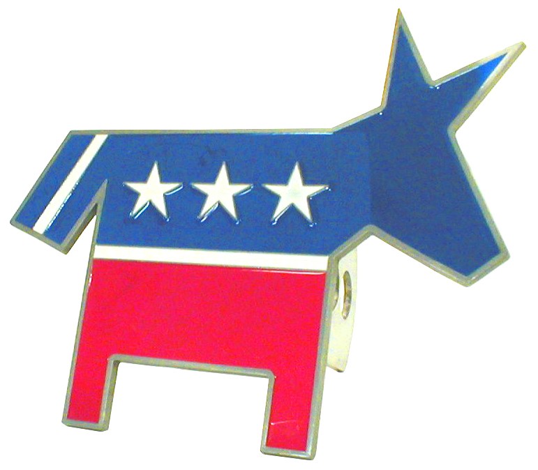 Democratic Party "Donkey" Logo Style Hitch Cover - Democratic ...