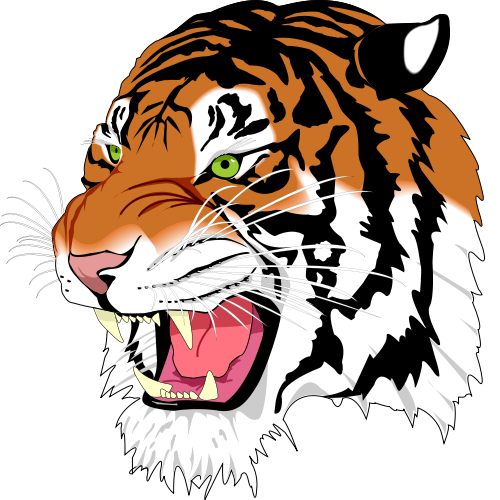 Free Tiger Head Clip Art