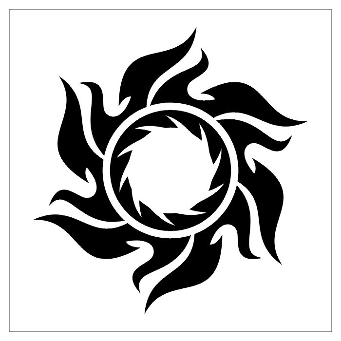 Tribal Sun Tattoo Card | Tattoobite.com