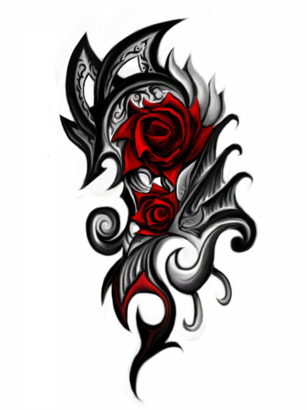 tattoo-body-art.net » Rose Tattoo Templates