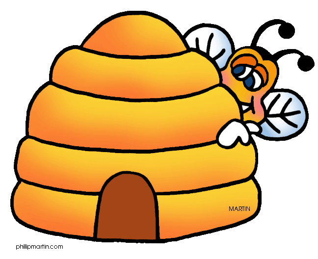 free clip art bee hive - photo #4