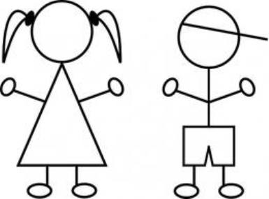 girl stick people clip art | Indesign Art and Craft