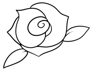 Flowers - How to Draw a Rose for Kids