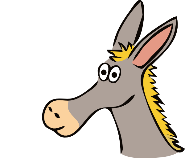 Cartoon Donkey clip art - vector clip art online, royalty free ...