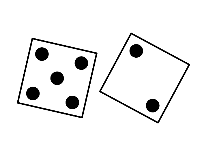 Black And White Dice Clipart | Clipart Panda - Free Clipart Images