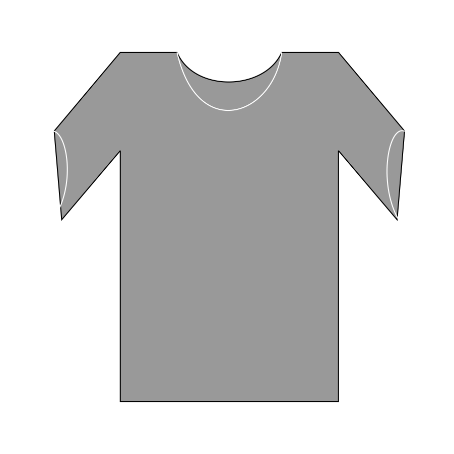 Images For > Tshirt Clipart Outline