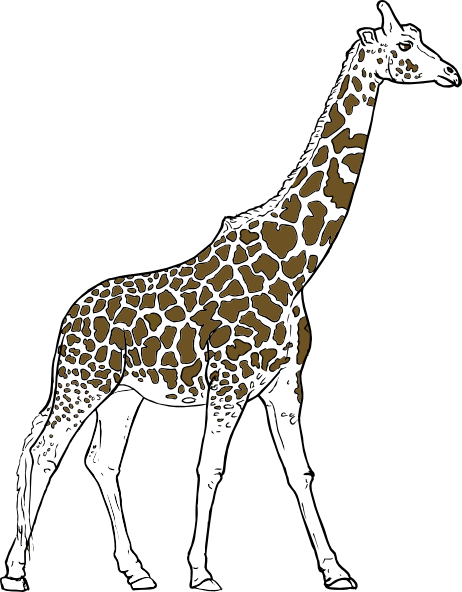 Giraff Animal Outline clip art - vector clip art online, royalty ...