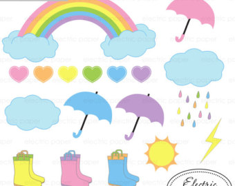 Popular items for rainy day clipart on Etsy