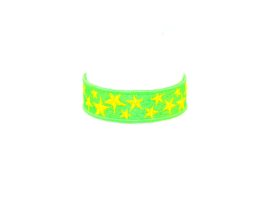 Fluo Green - Yellow Gold Stars - jakchics