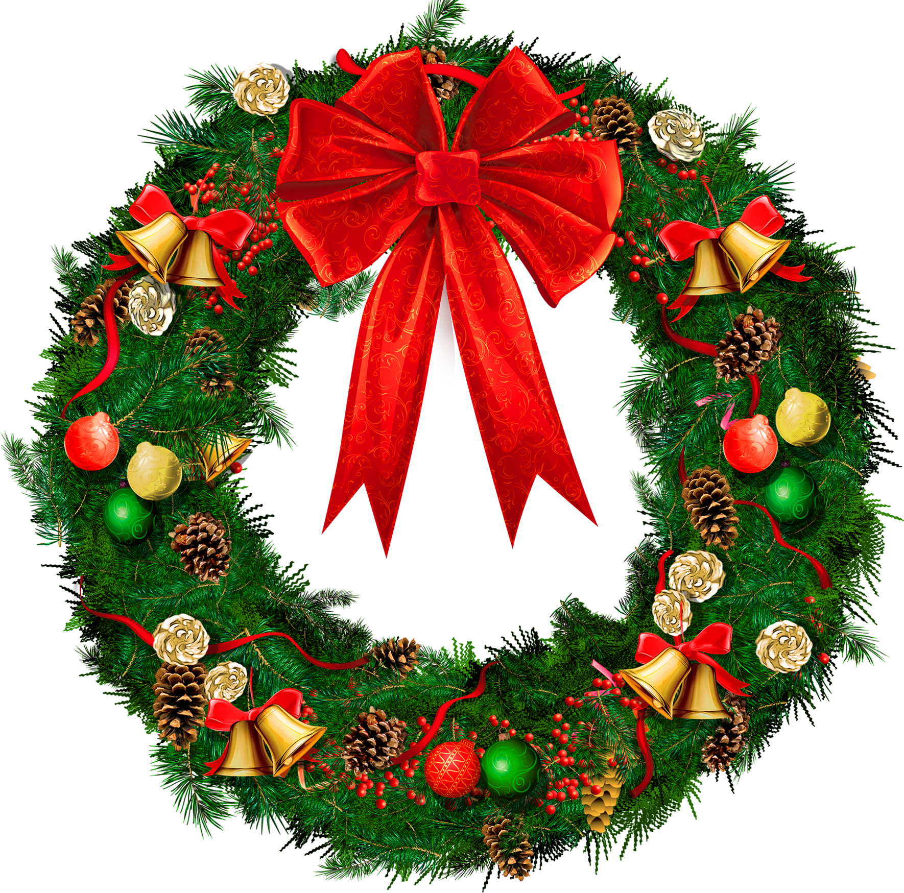 Christmas Wreath Pictures Clip Art - ClipArt Best