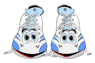 Pix For > Cartoon Running Shoes