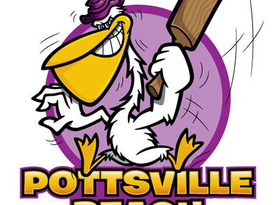 Dribbble - Pelican with Cricket Bat Cartoon Character by George ...