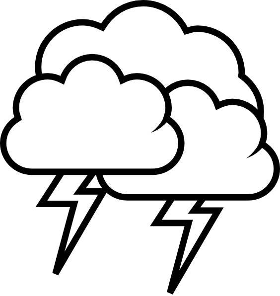 Tango Weather Storm - Outline clip art - vector clip art online ...