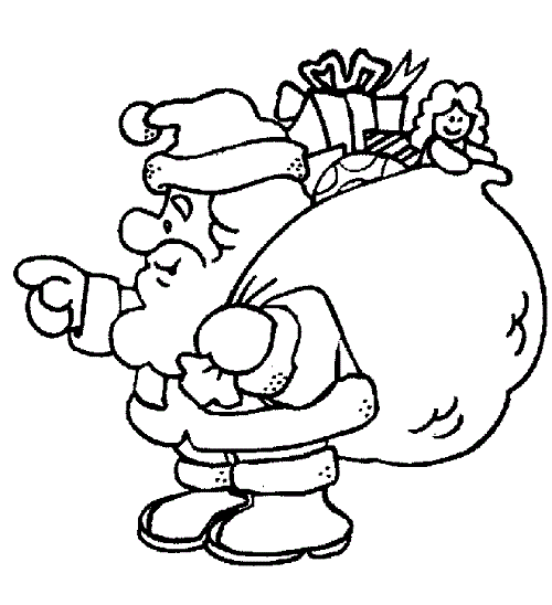 father christmas coloring pages print