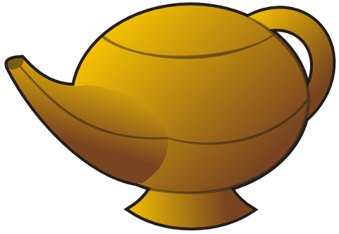 Illustrate a Genie Lamp using Inkscape or other vector editors ...
