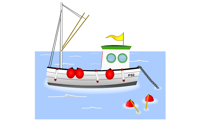 Free Fishing Boat Clip Art