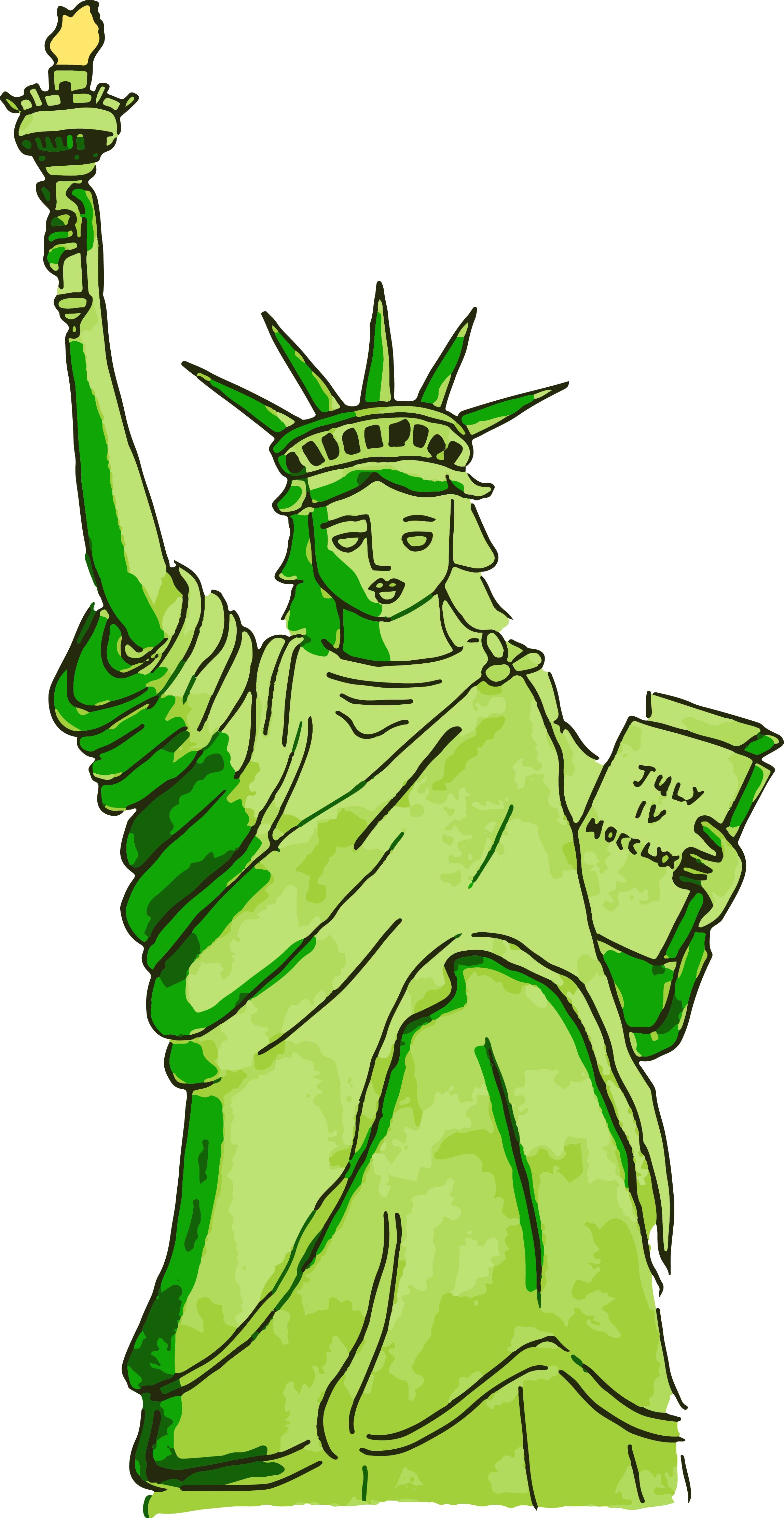 Statue Of Liberty Cartoon Drawing - Cliparts.co