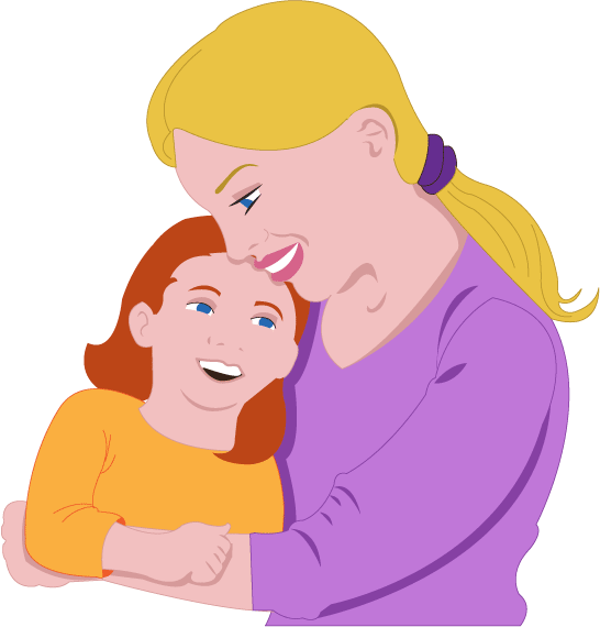 Mom And Daughter Clipart - Cliparts.co