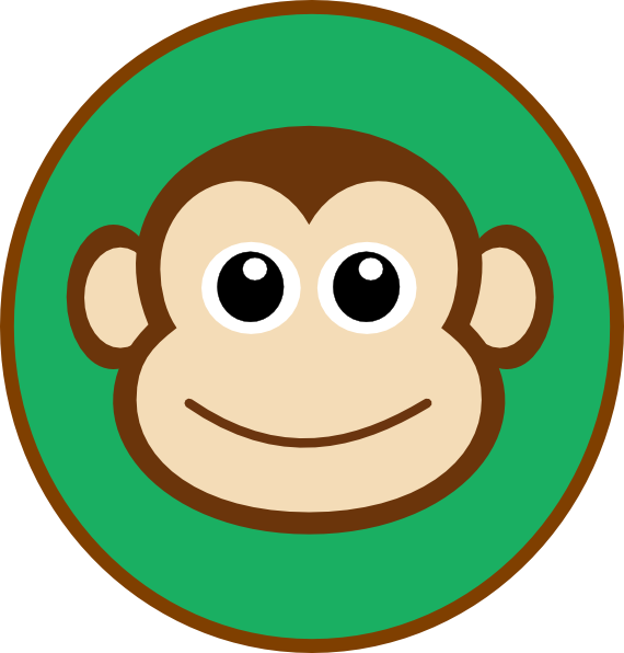 Monkey Topper clip art - vector clip art online, royalty free ...