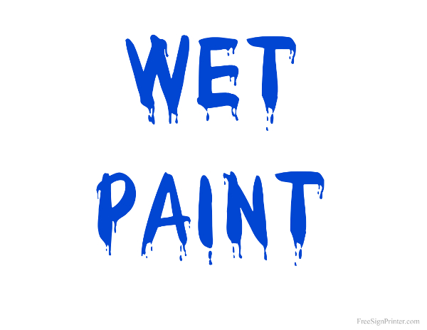 clip art images wet paint - photo #4