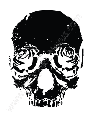 V13 Free Vector Graphic Rose Skull Clip Art - Designers Nexus
