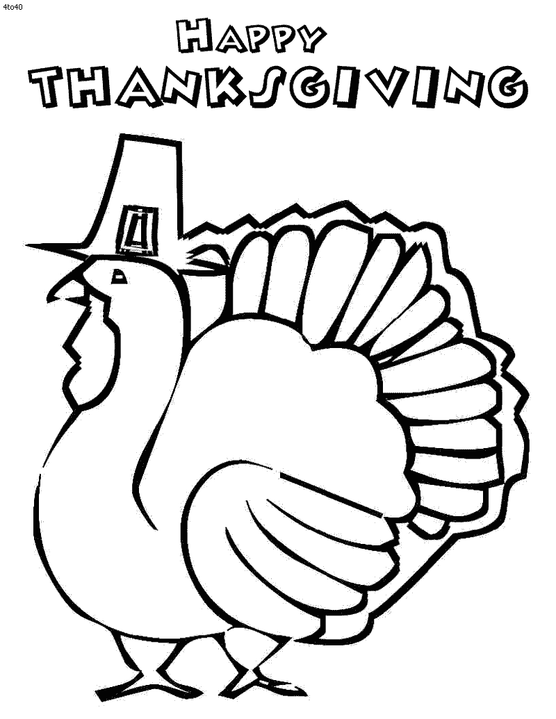 Thanksgiving Day Turkey Coloring Pages | Happy ...