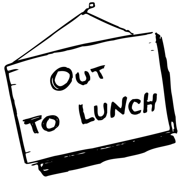 Printable Out To Lunch Sign