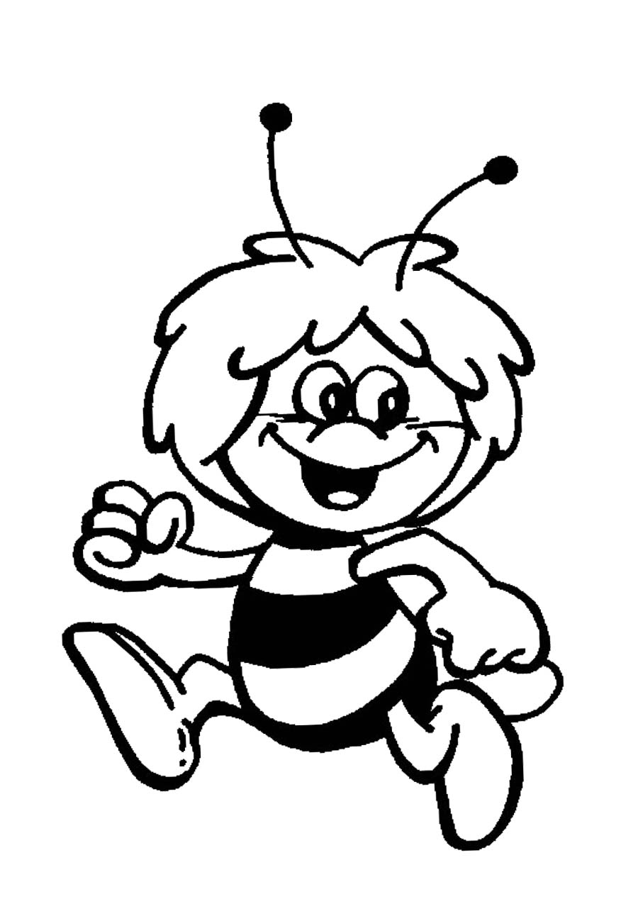 Maya-The-Bee-Walking-Coloring- ...