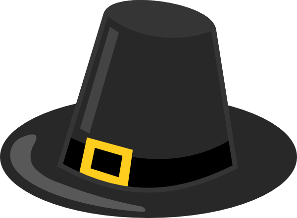 Pilgrim Hat With Black Band clip art - vector clip art online ...