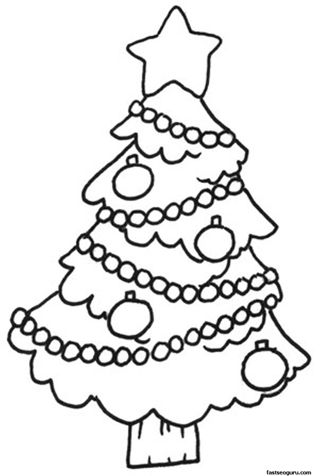 Colored Christmas Tree Printable Images & Pictures - Becuo