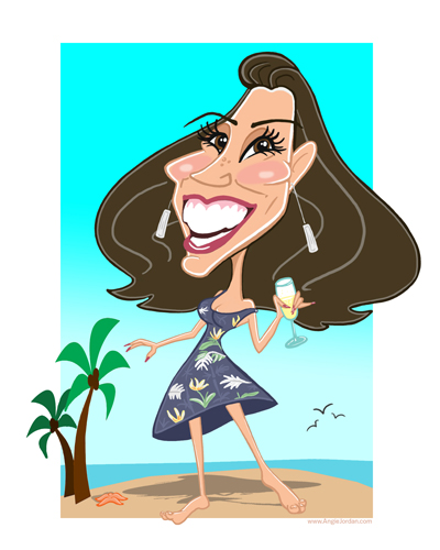 Birthday Gift Caricature for the Wife! | Angie Jordan Live Digital ...