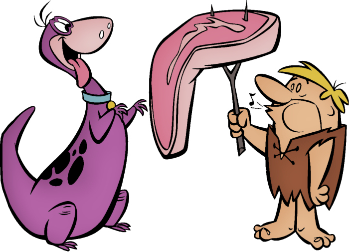 Free Barney Rubble & Dino Flintstone Cartoon Clipart - I-Love ...