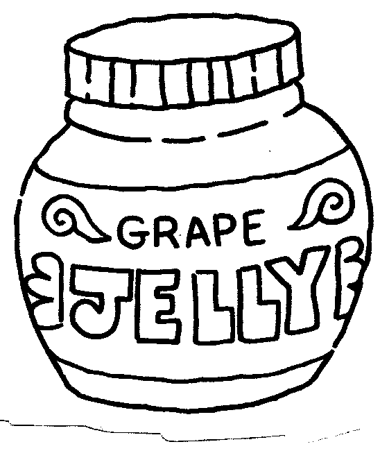 Peanut Butter And Jelly Coloring Pages - ClipArt Best