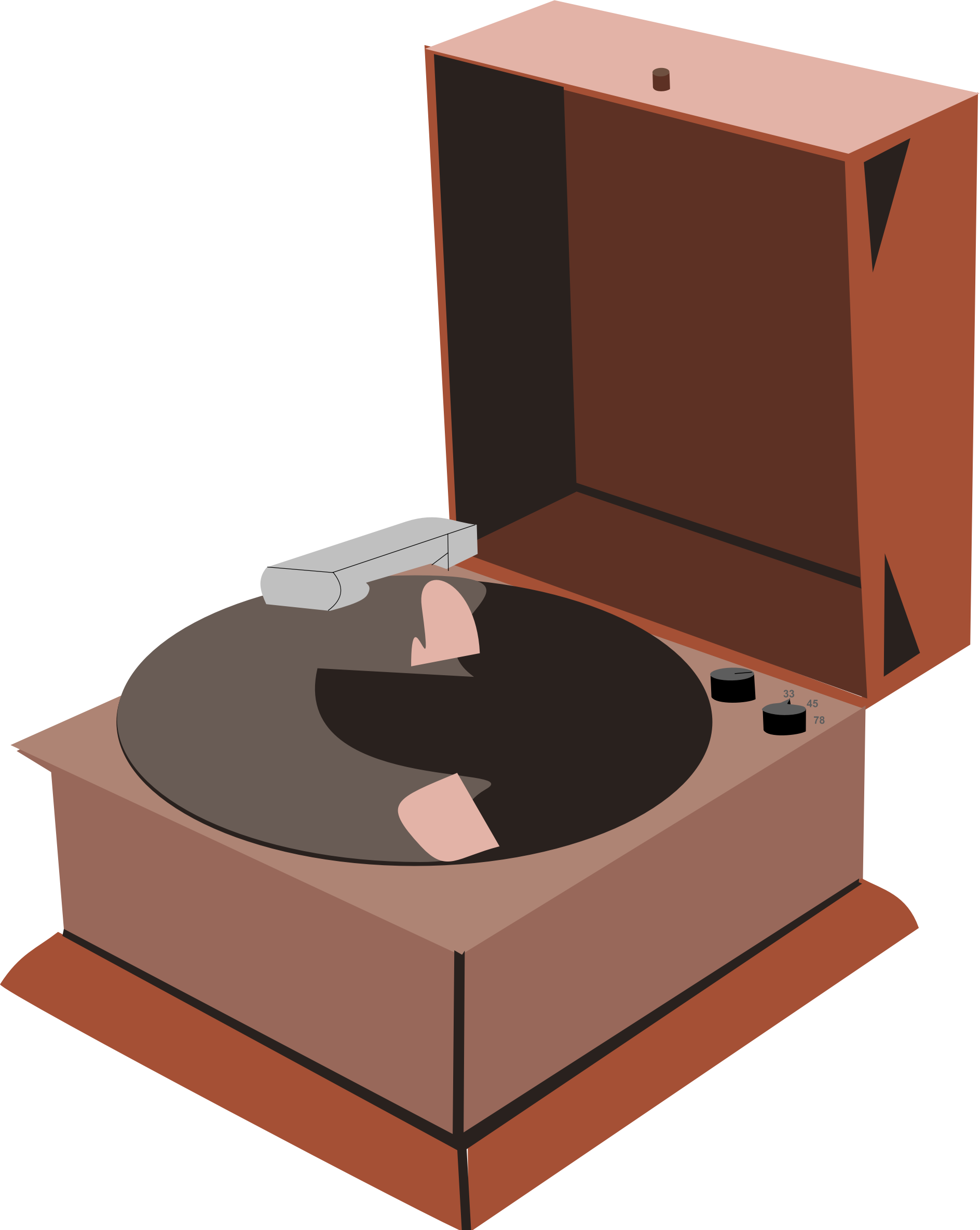 Clipart - Phonograph Player