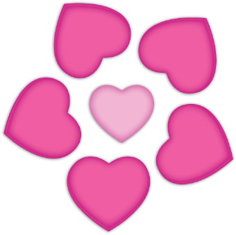 Clipart Hearts Pink