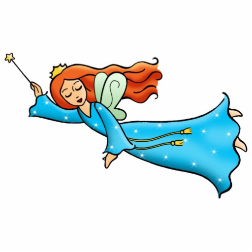 Cartoon Clip Art Flying Fairy Princess Magic Wand Oval Belt Buckle ...