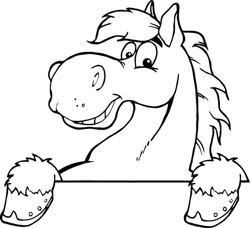 Printable Cartoon Horse Head Template - ClipArt Best