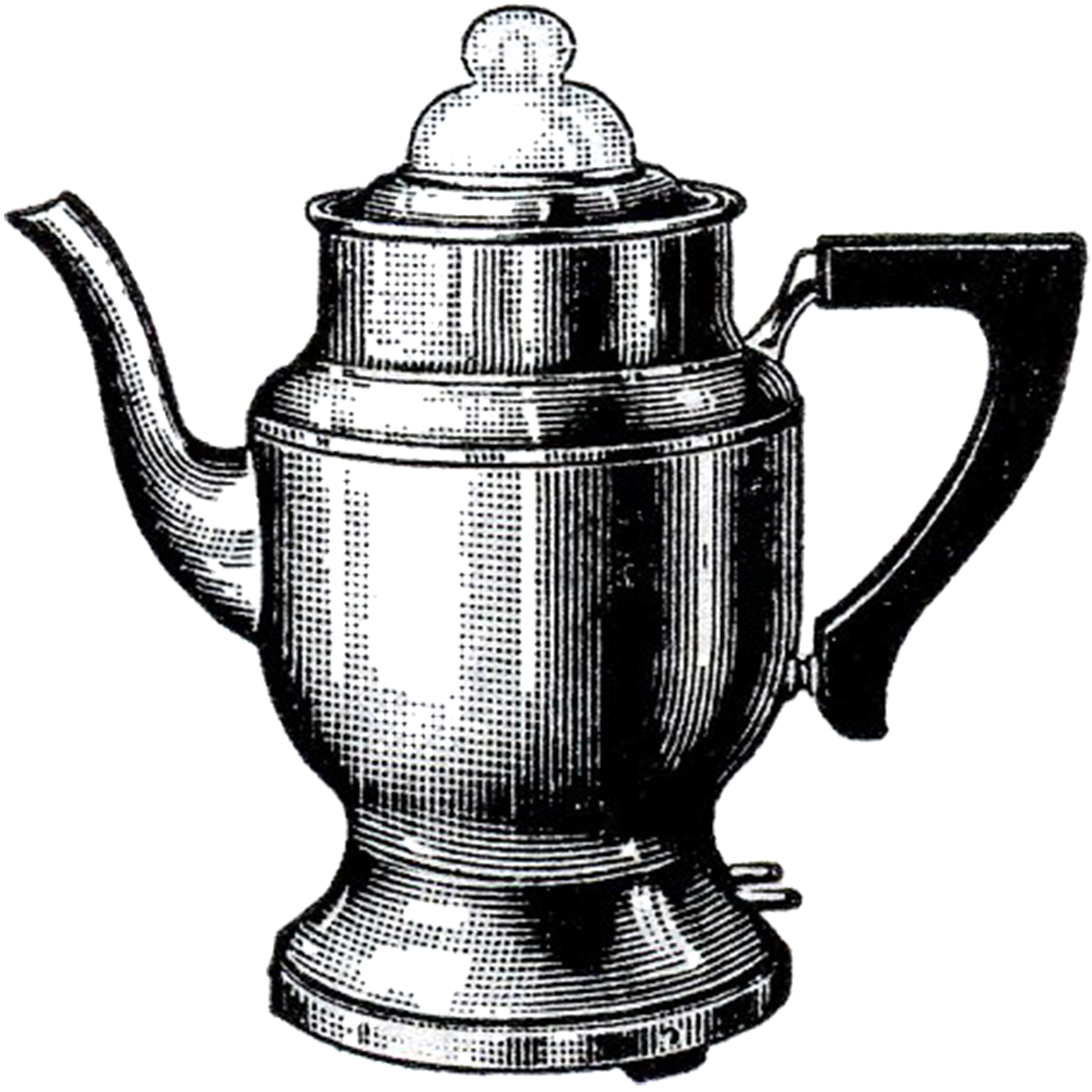 Vintage Coffee Pot Image - The Graphics Fairy