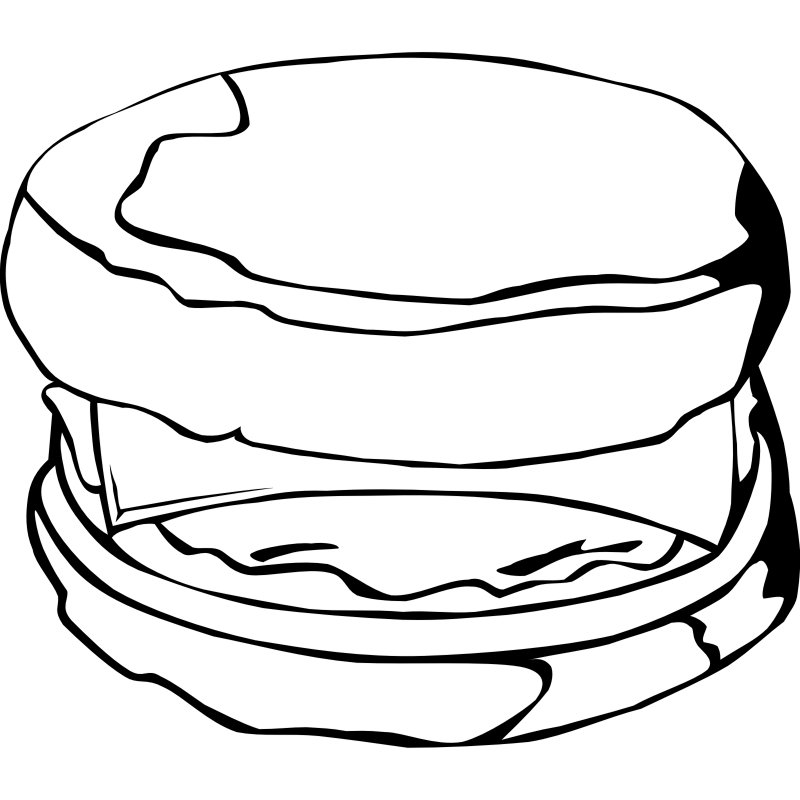 Clipart - Fast Food, Breakfast, Egg Muffin