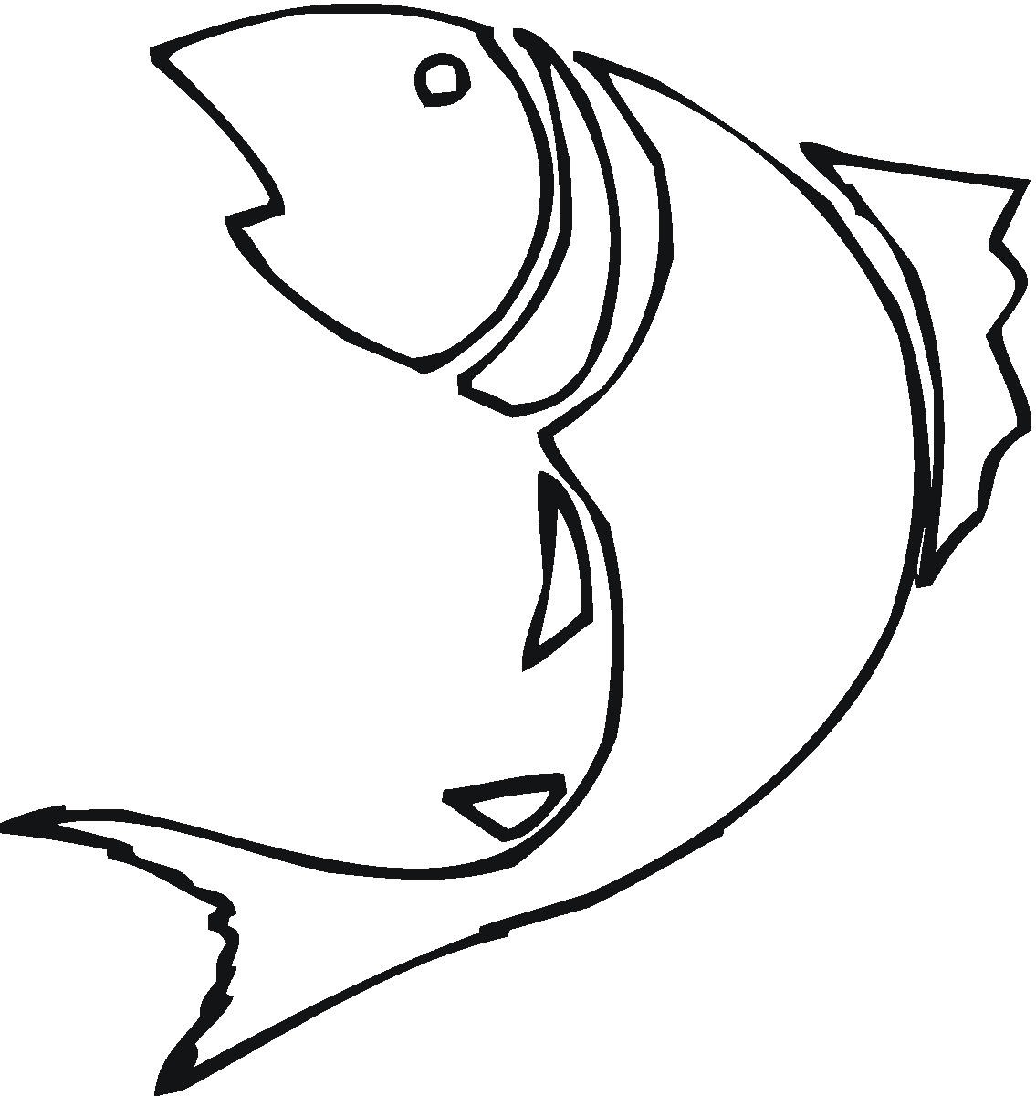 free clip art fish outline - photo #22