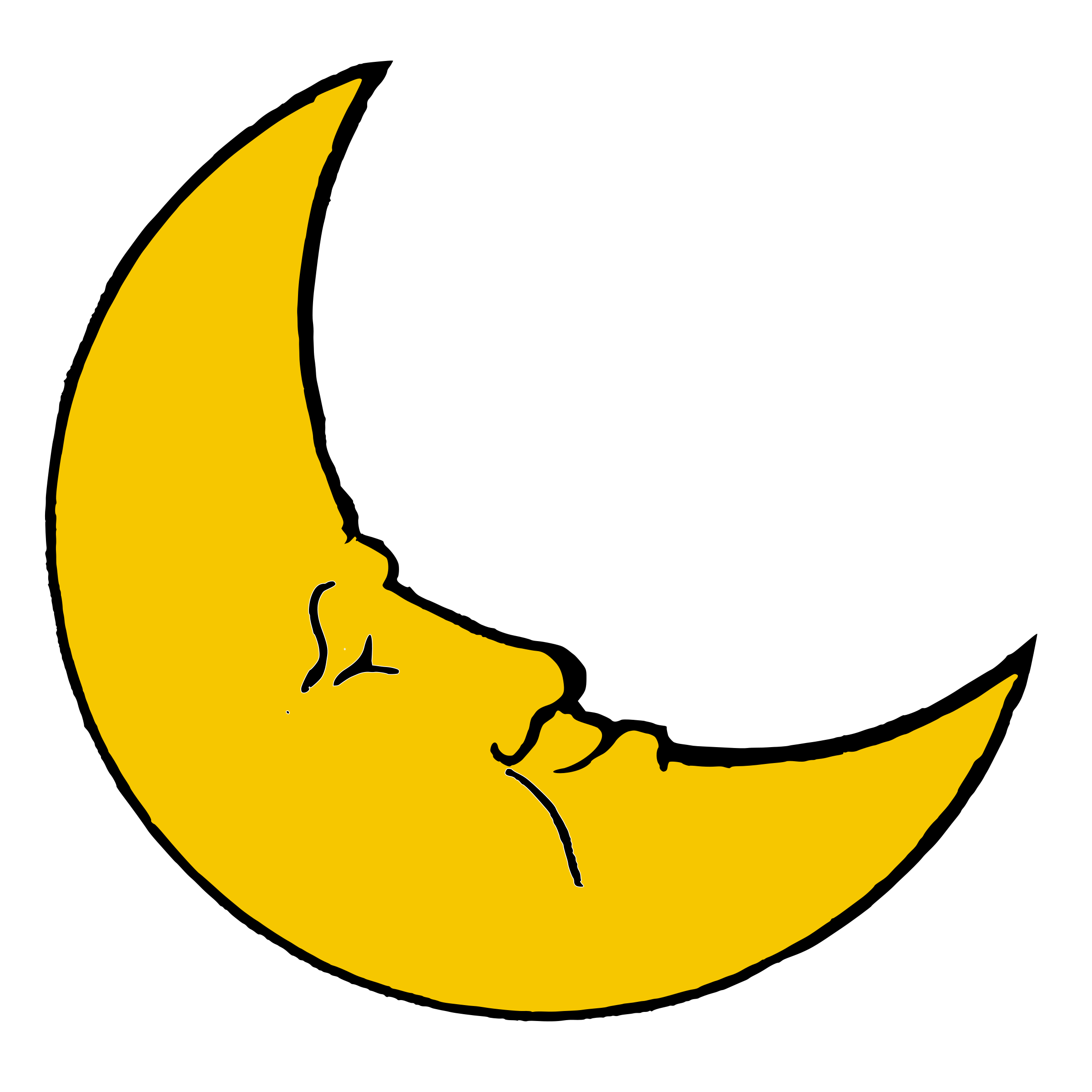 Clipart - Smiling crescent | Clipart Panda - Free Clipart Images