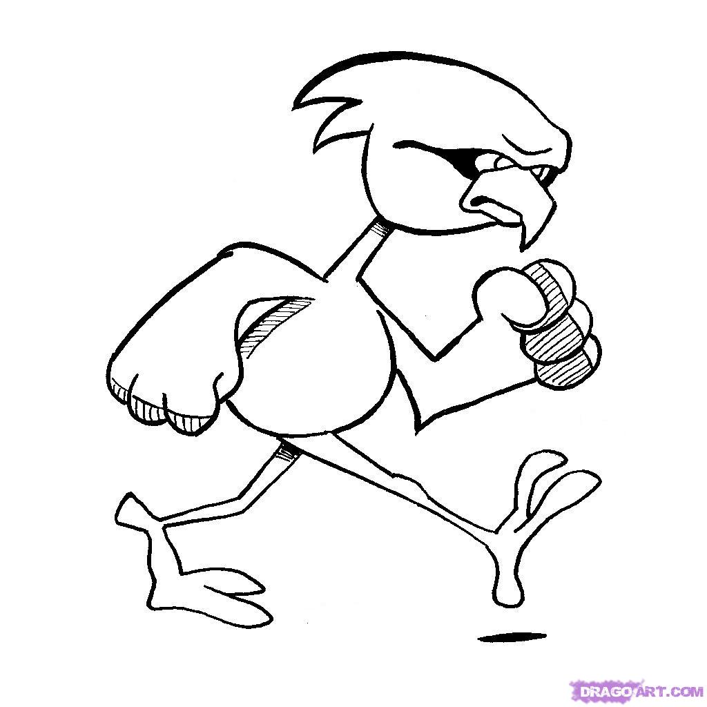 How to Draw a Cartoon Blue Jay, Step by Step, Cartoons, Cartoons ...