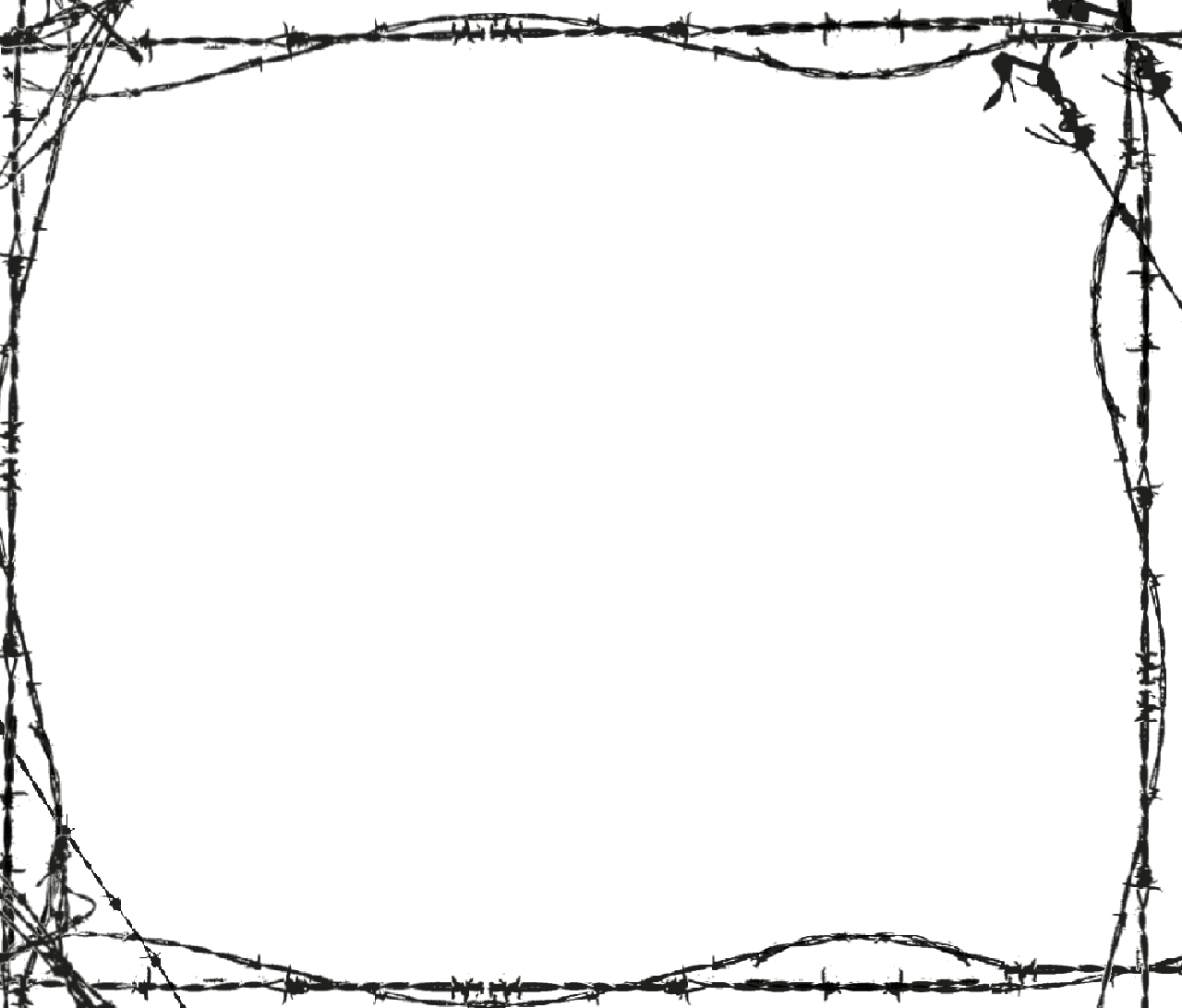 Barbed Wire Border by hellstained on deviantART