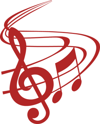 Red Musical Notes with Treble Clef - Free Clip Arts Online | Fotor ...