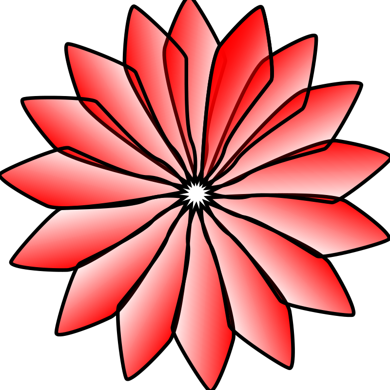 Red Flower Free Vector / 4Vector
