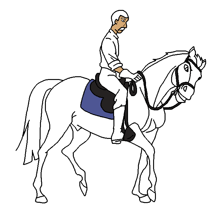 Fanimage : blackhorsebeth - Cavalry Horse and Rider blank Render