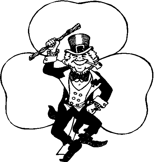 Free Black and White Clipart - Public Domain Holiday/StPatrick ...